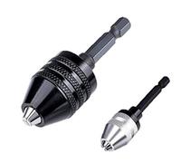 AIYUN Hex Shank Keyless Drill Chuck - 2Pcs Quick Change Adapter Converter Drill Adapter (0.6-8mm,0.3-3.6mm)