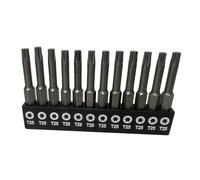 aiyun Quick Change Torx Head Screwdriver Bit 11-Piece Set 1/4 Inch Hex Shank S2 Steel Magnetic Screwdriver Bit, T6-T40 (50mm T25)
