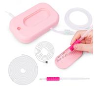 AIYUNDI Electric Diamond Painting Pen, Vacuum Diamond Painting Kit, Diamond Art Pens Tools and Accessories, 3 Adjustable Suction, Includes 2 Pens and Storage Tray, Gifts for Men and Women Pink