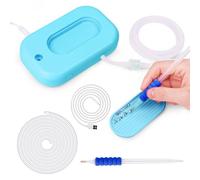 AIYUNDI Electric Diamond Painting Pen, Vacuum Diamond Painting Pen, Diamond Art Pens Kits for Adults with 3-Level Suction, 2 Suction Pens and Storage Tray, Gifts for Women Blue