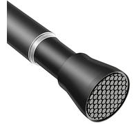 AIZESI Tension Rods for Curtains 28 to 48Inch(70-130cm:22mm) Black Extendable Curtain Poles,Spring Tension Rod No Drill Shower Rod Adjustable Curtain Pole for Clothes Windows,Bathroom