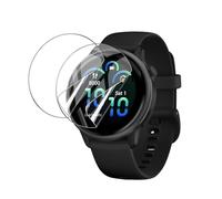 Aiziki [2 Pack Compatible with Garmin vívoactive 6/ vívoactive 5 42mm Screen Protector,Flexible TPU Film [Not Glass] HD Clear, [100% Fingerprint Unlock],Easy Install,Bubble Free, Anti-Scratch