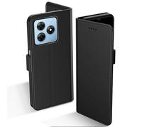 Aiziki Case For Blackview Wave 8/Wave 8C/Oscal Flat 2 Wallet Premium Leather Flip Case with Card Slots Magnetic Closure Kickstand Shockproof Protective Compatible -Black