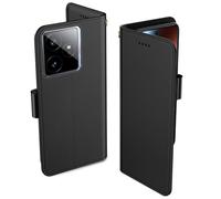 Aiziki For Realme GT 7/7T Phone Case, Leather Flip Case with 3 Card Slots & Kickstand, Anti-Drop, Magnetic Closure, Compatible with Realme GT 7/7T Case- Black