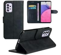 Aiziki For Samsung Galaxy S26 Edge Phone Case, Leather Flip Case with 3 Card Slots & Kickstand, Anti-Drop, Magnetic Closure, Compatible with Galaxy S26 Edge 5G Case- Black