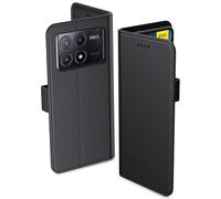 Aiziki For Xiaomi Poco X6 Pro Case Wallet Premium Leather Flip Case with Card Slots Magnetic Closure Kickstand Shockproof Protective Compatible with Poco X6 Pro Phone Case-Black