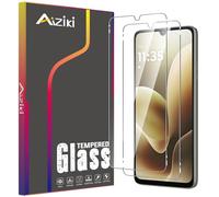 Aiziki Glass Screen Protector For Motorola G06/G06 Power Tempered Glass Film, Impact-Protection, Anti-Shatter, Anti-Scratch, HD Clear, Bubble Free, [2 Pack] Screen Protectors Moto G06/G06 Power