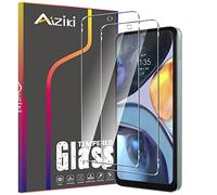 Aiziki Glass Screen Protector For Motorola Moto G22 Tempered Glass Film, Impact-Protection, Anti-Shatter, Anti-Scratch, HD Clear, Bubble Free, [2 Pack] Screen Protectors Motorola Moto G22