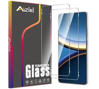 Aiziki Glass Screen Protector For Poco F7 Pro Tempered Glass Film, Impact-Protection, Anti-Shatter, Anti-Scratch, HD Clear, Bubble Free, [2 Pack] Screen Protectors Poco F7 Pro