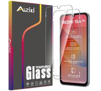 Aiziki Glass Screen Protector For Xiaomi Redmi 15a/A7 Pro Tempered Glass Film, Impact-Protection, Anti-Shatter, Anti-Scratch, HD Clear, Bubble Free, [2 Pack] Screen Protectors Xiaomi Redmi 15a/A7 Pro