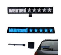 Aizuoni Car Sticker LED Wanted Car Decor,Glow Panel Stickers | Car Window Sticker Glow Panel Decoration Accessories for Trunk Wall Windshield Decor