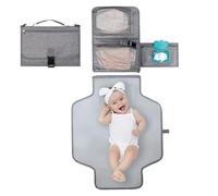 Aizuoni Kids Portable Changing Pad - Waterproof Compact Detachable Changing Station | Convenient Large Capacity Foldable Kids Changing Pad for Travel, Fits Stroller, Bags, Car