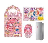 Aizuoni Magnetic Dress Up Doll Set - Mix Match Outfits Imaginative - Kids Magnetic Dress Up Dolls Toy,for Party Home Classroom Collectors Children Pupils Preschoolers