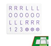 Aizuoni Solo Mahjong Board Practice,Tiles Playing - Single Player Mahjong Training Board | for Travel Pool Party Family Beginners Birthday Home Entertainment Outdoor