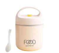 Aizuoni Stackable Thermal Containers | 2-Tier Double Wall Vacuum Insulated Stainless Steel Lunch,Food Container Smart Diet, Weight Control for School Travel Picnic