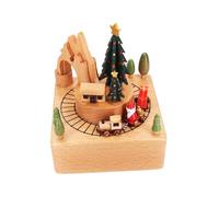 Aizuoni Train Music Box,Wooden Music Box | Creative Music Box, Rotating Musical Decorations for, Festival, Holiday