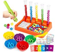 Aizweb - Counting and Colour Sorting Toys for Toddlers, Montessori Toys for Nursery Learning Activities, Matching STEM Math Manipulators