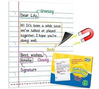 Aizweb Giant Magnetic Notebook Paper,Dry Erase Handwriting Lined for Classroom Whiteboard Accessories, Chart Paper Teacher Must Have Homeschool Teaching Supplies,Teacher Essential,17" x 21.5"