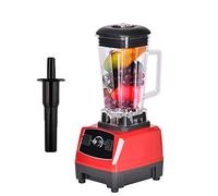 AIZYR Heavy Duty Commercial Blender, Blender Mixer 6-Blade Smoothie Bar Fruit Drink Countertop Blender 110V-240V 2200W Kitchen Electric High-Speed Mixer,Red