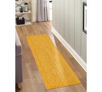 Aizza Trends Handmade Braided Pure Yellow Jute Area Rug 2 x 16 Feet (61 cm x 488 cm), for Living Room, Bedroom, Dining Room, Hallways & Entryways