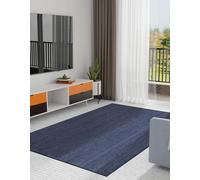 Aizza Trends Indian Handmade Braided Navy Blue Jute Area Rug-Floor Carpet -Bed Side Runner Rug-Home Decor Center Table Carpet - 3 x 5 Feet (90 cm x 150 cm)