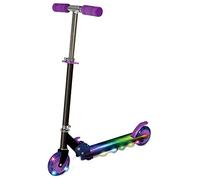 AJ 2 Wheel Light Up Scooter With a light up deck and wheels,height-adjustable scooter,includes a rear foot break