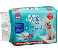 AJ ALL Quilted Puppy Training Pads 60 x 60cm 100pk Ultra Absorbant Locks In Moisture Indicator Technology 5 Layer Protection The pads lock in moisture to prevent leaking
