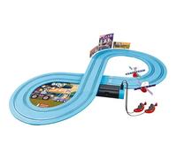 AJ Bluey Remote Control Racing Track Set, 2.4m Figure-8 Circuit with 2 RC Vehicles, Hand Controllers, Track Parts, for Children 3+ Years