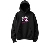 AJ Lee Merch Crazy Is My Superpower Hoodie Winter Fashion Men/Women Casual Long Sleeve Streetwear Sweatshirts Top (Black,L)