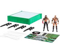 AJ - Mattel WWE Bloodline Rules Playset & Action Figures | with Ring & 2 Figures, Includes The Rock & Roman Reigns 6-inch Superstar Collectibles, JNB02