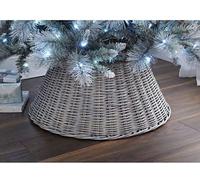 AJ New Large Wicker Tree Skirt 65cm - Ash Christmas Tree Skirt