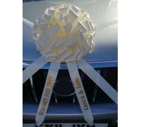 AJ Party Store Giant Personalised wedding car bow + 6 metres of ribbon Giant wedding gift bow Handmand to order (Blue)