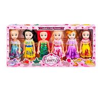 AJ Princess Collection Dolls 6pk from Cinderella to Sleeping Beauty.Doll set