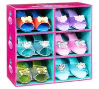 AJ Princess Shoe Collection 6pk Complete with 6 pairs of glamorous shoes, Girls toy