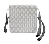 AJ016 015 Children Dining Chair Height Increasing seat Cushion, Baby Eating Height Increasing seat Cushion Fabric high Density Sponge Gray Arrow (Grey)