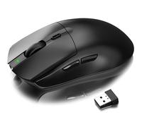AJ139 Pro Wireless Gaming Mouse, Lightweight 59g FPS Mice,Optical Sensor PixArt PAW3395, 26K DPI, Dual Mode 2.4G / Wired Mouse, 200 Hrs Battery Life, 6 Programmable Buttons, for Win/Mac-Black