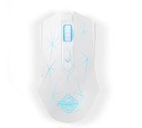 AJ52PRO Wireless Gaming Mouse-Lightweight Tri-Mode Gaming Mouse-2.4G Wireless/BT5.0/USB Wired-Up to10K DPI-Ergonomic LED Backlit PC Gaming Mice with Programmable 8 Buttons for Win, Mac-Star White