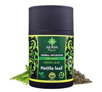 Aja Nova Organic Nettle Loose Leaf Herbal Infusion + 15 Unbleached Tea Bags - Mineral-Rich & Restorative
