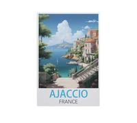 Ajaccio France，Jigsaw Puzzles for Adults 1000 Piece, Classic Puzzle Teens Boys Girls Puzzles Sturdy Tight Fitting Pieces,Letters On Back for Ideal Challenging And Gift（50x70cm）-FV31
