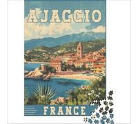 Ajaccio In France 1000-piece puzzle for adults | a fun way to enjoy a quiet evening in a new home before unpacking all the moving boxes arrive to enjoy at home50x75cm