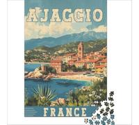 Ajaccio In France 1000 Piece teenager Puzzles | calming group activity for care home residents to enjoy together with family and friends who visit to enjoy at home38x26cm