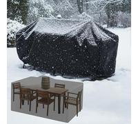 AJALGZ Garden Furniture Covers Waterproof Winterproof, UV Protected, Tear-Resistant Heavy Duty 420D Oxford Fabric Outdoor Table Cover Rattan Sofa Cover - 235x155x60cm/LxWxH