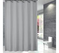 AJALGZ Gray Lightweight Shower Curtain Waterproof Bath Window & Door Curtain Bathroom Decor Aesthetic Bathing Cover(115x185cm/Western Style)