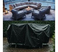 AJALGZ Outdoor Furniture Covers Waterproof Square/Rectangular Outdoor Patio table Cover Anti-UV, Tear-Resistant, 420D Heavy Duty Patio Furniture Rattan Cube Set Cover - 100x60x40cm/LxWxH