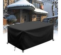 AJALGZ Outdoor Waterproof Storage Covers 190x110x55cm/LxWxH Heavy Duty Oxford Fabric Garden Table Covers Waterproof Rectangular Garden Storage Cover Garden Table and Chairs Cover