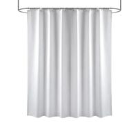 AJALGZ Pure White Shower Curtains Waterproof Fabric Bath Curtain for Hotel Bathroom Bathtub White Private Cover WxL:54"x60"(137.16x152.4cm) -Shower-Curtain