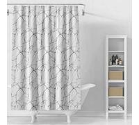 AJALGZ Waterproof Bathroom Partition Black Leaf Pattern Shower Curtain Winter Shower Curtains for Bathroom 150x150cm -Square-Shower-Curtains