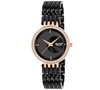 Ajanta Quartz Luxury Analog Bracelet Watch for Women (La Luna Collection), Black, Classic