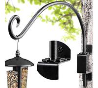 AJART Bird Feeder Hangers Outdoor: 12-Inch Swivel Hanging Plant Bracket for Wall Mount - Swivel Plant Hook for Flower Basket