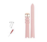 AJASMKLX Leather Watch band 14x5mm 16x10mm 12x5mm Fit For Gucci GC YA141401 YA141505 Bracelet Notched Watch Strap Women Watch chain(Pin rosegold,12x4mm)